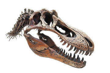 Obraz premium detailed and well-preserved dinosaur skull fossil