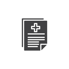 Medical record vector icon