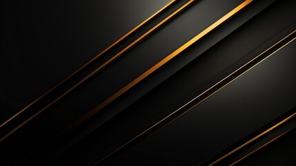 Black and Gold Side Lines Design Template. Modern Abstract Design. Luxury Background. Amazing Certificate. Tradition Design Trend Pattern. Cool Dark Wallpaper. Minimal Geometric Design Template