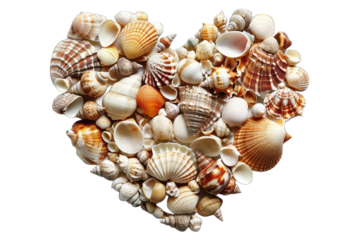Each shell is distinct, some have spiral designs while others are more rounded or conical