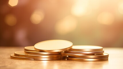 Obraz premium metallic gold gradients golden colour