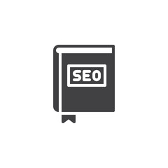 SEO book vector icon