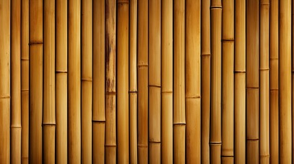 Fototapeta premium Bamboo wall background, Bamboo wall texture, Vintage bamboo wall seamless texture background, Textures of wall with bamboo sticks