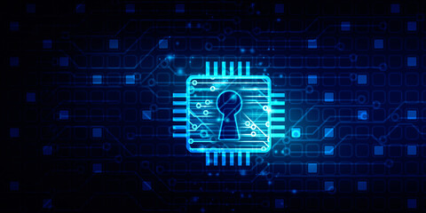 2d illustration technology cyber security