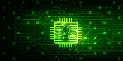 2d illustration technology cyber security