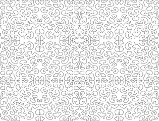 Vector sketch illustration of modern floral natural animal minimalist pattern background design, traditional ethnic batik