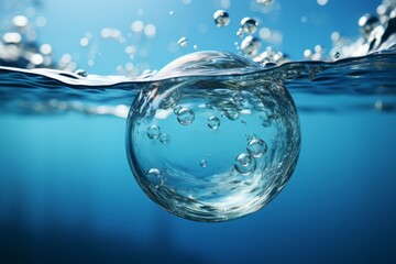 水の球,Generative AI AI画像 - obrazy, fototapety, plakaty
