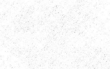 Distressed black texture. Dark grainy texture on white background. Dust overlay textured. Grain noise particles. Rusted white effect. Grunge design elements. Vector illustration