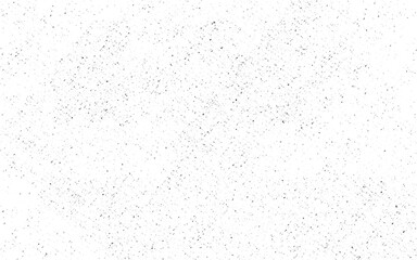 Distressed black texture. Dark grainy texture on white background. Dust overlay textured. Grain noise particles. Rusted white effect. Grunge design elements. Vector illustration