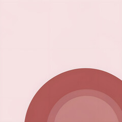 The background is white and pink with small patterns. A little, minimalist style.