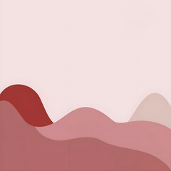 The background is white and pink with small patterns. A little, minimalist style.