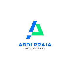 Letter A and P logo design concept