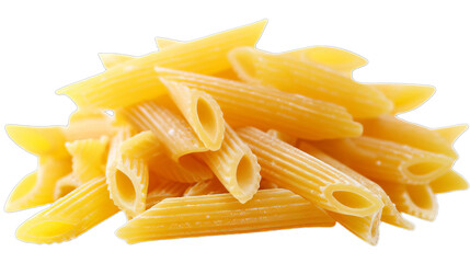 Delicious Penne Rigate Pasta Perfectly Isolated