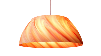 Pendant ceiling lamp shade, cut out