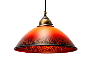 Pendant ceiling lamp shade, cut out