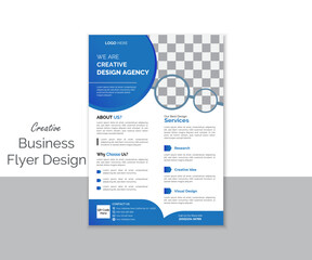Creative business flyer template,  Corporate design perfect for professional business, Pamphlet brochure cover, Vector illustration template in A4 size