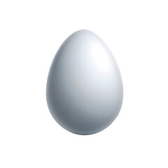 white Easter egg isolated on a transparent background
