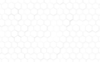 Abstract White Hexagonal Background. Luxury White Pattern. Vector Illustration. 3D Futuristic abstract honeycomb technology mosaic white background. geometric mesh cell texture.