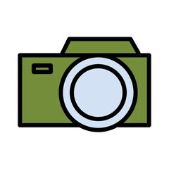 Beauty Camera Photo Filled Outline Icon