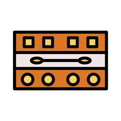 Eye Shadow Kit Filled Outline Icon