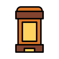 Bottle Roll Body Filled Outline Icon