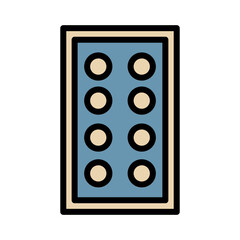 Acne Beauty Face Filled Outline Icon