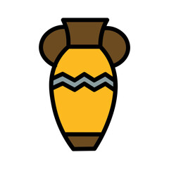 Old Greek Antique Filled Outline Icon