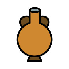 Old Greek Antique Filled Outline Icon