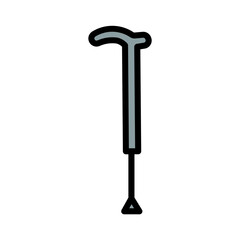 Stick Walking Wand Filled Outline Icon