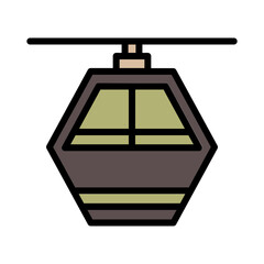 Cable City Park Filled Ouline Icon
