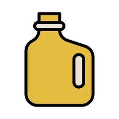 Bottle Can Jar Filled Outline Icon