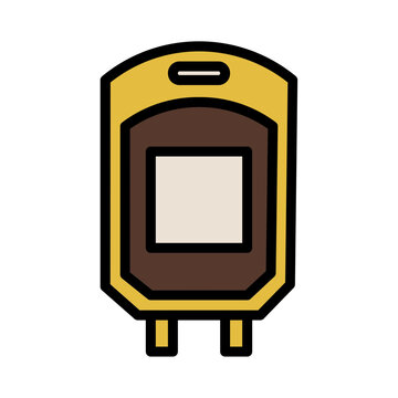recommend clip art: Blood Bag Medical Filled Outline Icon