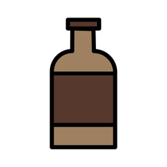 Drink Bottle Can Filled Outline Icon