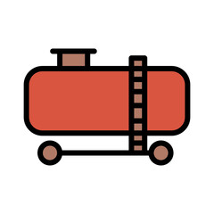 Cargo Tank Port Filled Outline Icon