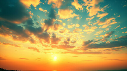 Fototapeta premium sunset over the sea