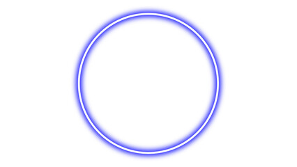 Gradient neon circle frames. Glowing borders isolated on a transparent background. Colorful night banner, cover, poster, card, brochure, flyer, vector light effect. Bright illuminated shape.