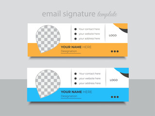 Corporate email  signature design template