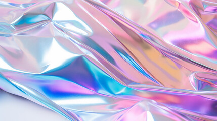Light abstract pastel colors diagonal holographic with Generative Ai. Iridescent background texture soft.