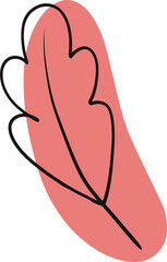 Abstract shape leaf