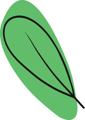 Abstract shape leaf