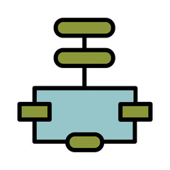 Diagram Flow Chart Filled Outline Icon