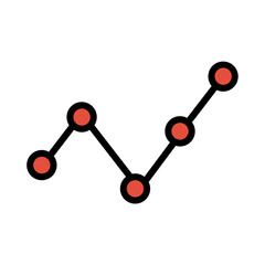 Graph Pie Chart Filled Outline Icon