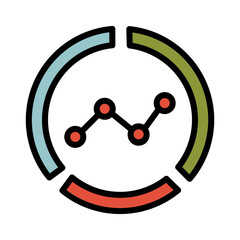 Growth Chart Graph Filled Outline Icon
