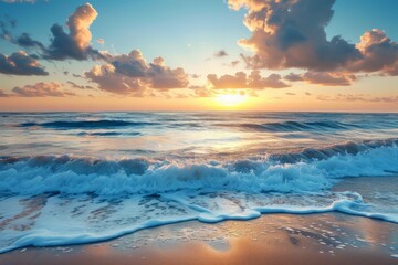 Fototapeta na wymiar Beautiful seascape at sunset.
