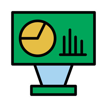 Income Provit Statistics Filled Outline Icon