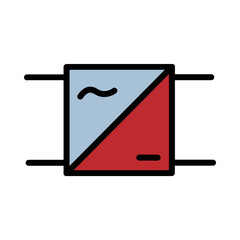 Circuit Diagram Electric Filled Outline Icon