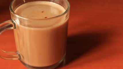 Indonesian coffee on wooden background. Coffee Beans in wooden container.