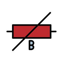 Circuit Diagram Electric Filled Outline Icon