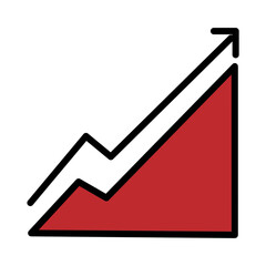 Chart Graph Math Filled Outline Icon