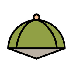 Hip Hop Hat Filled Outline Icon